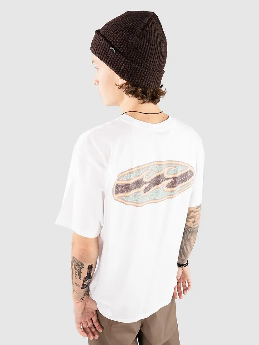 Billabong Billabong Crayon Wave T-skjorte hvit