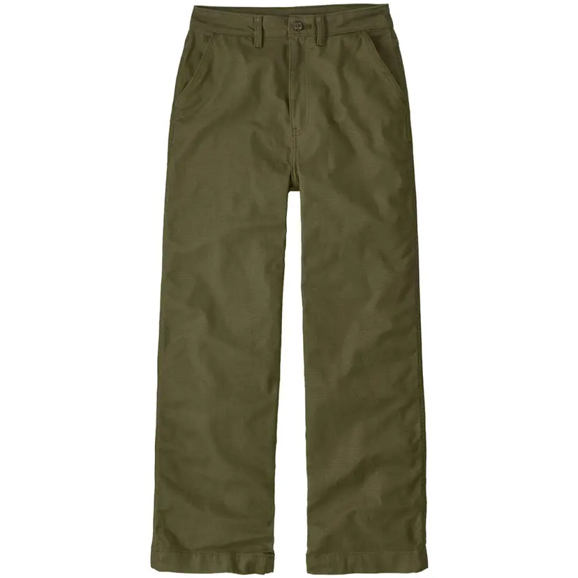 Patagonia Patagonia W's Point Reyes Canvas Wide Leg Pants Basin Green