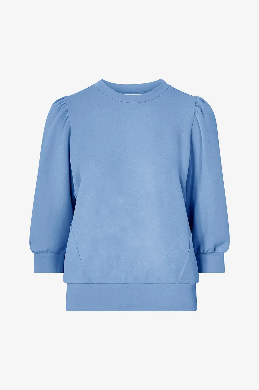 Selected Women Collegegenser slfTenny 3/4 Sweat Top - Blå