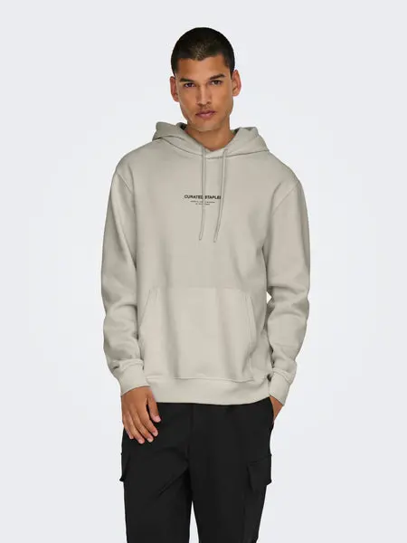 Only & Sons Onscurated Reg Hoodie Sweat Noos