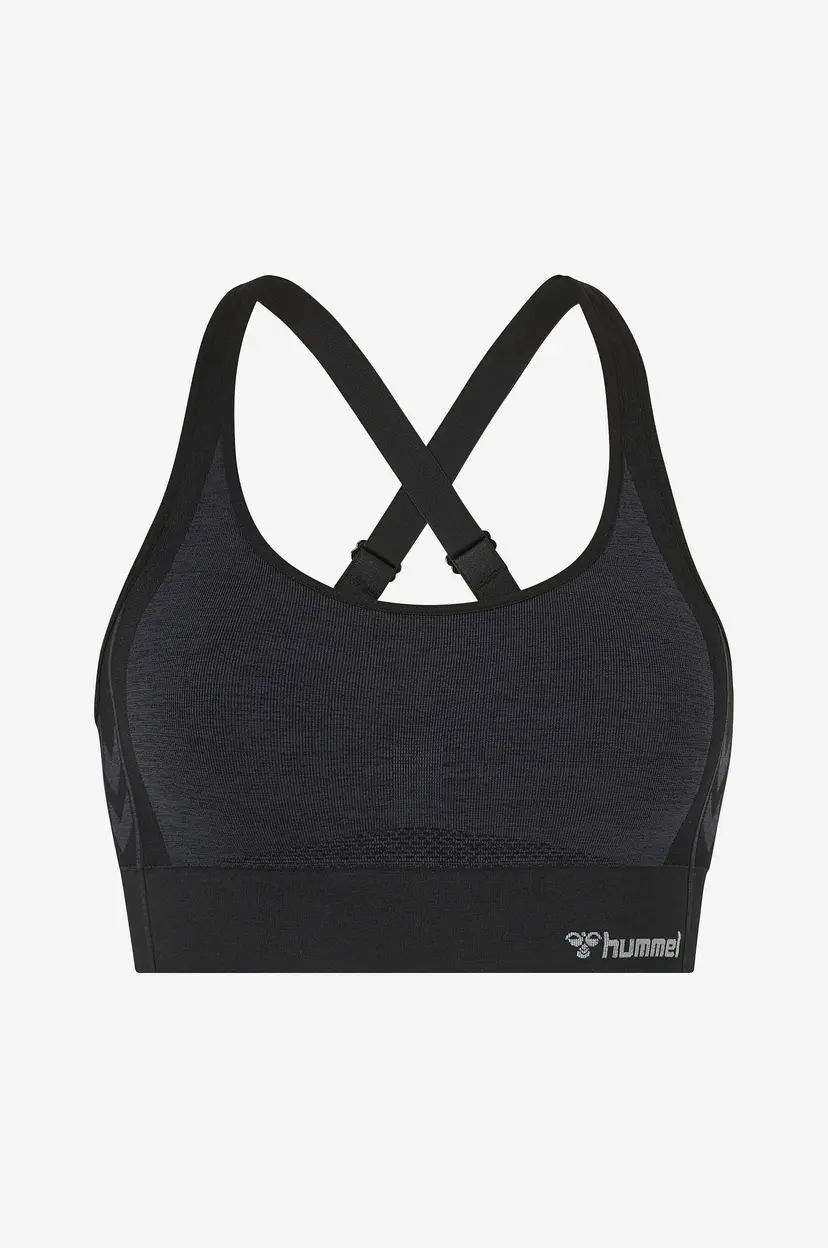 Hummel Sports-BH hmlMT Shine Seamless Sports Bra - Svart