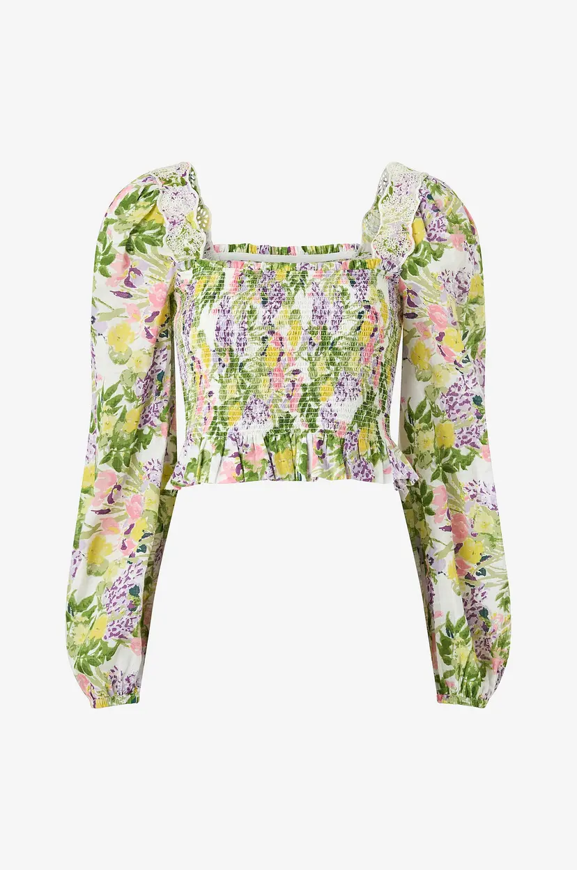 By Timo Bluse Cotton Slub Top - Lilla