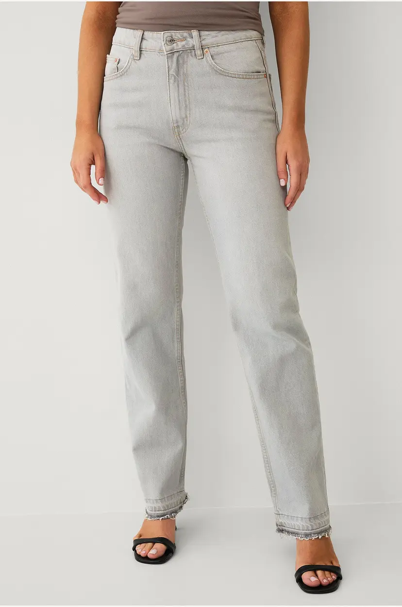 Gina Tricot Jeans Full Length Jeans - Grå