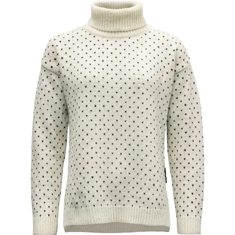 Devold Devold Sørisen Wool High Neck Wmn Offwhite/Ink