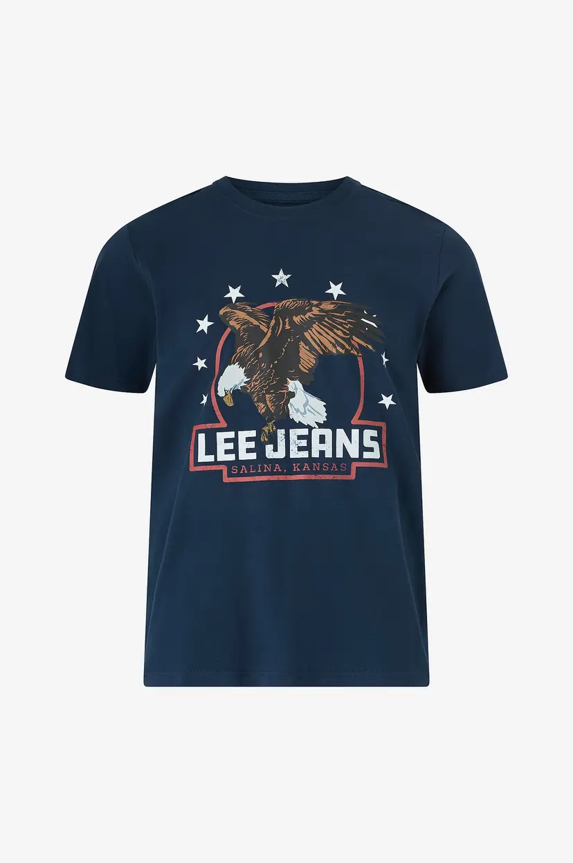 Lee T-skjorte Essential Graphic Tee - Blå