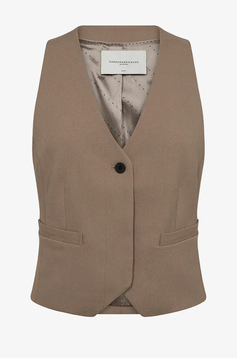 Copenhagen Muse Vest cmTailor Waistcoat - Brun