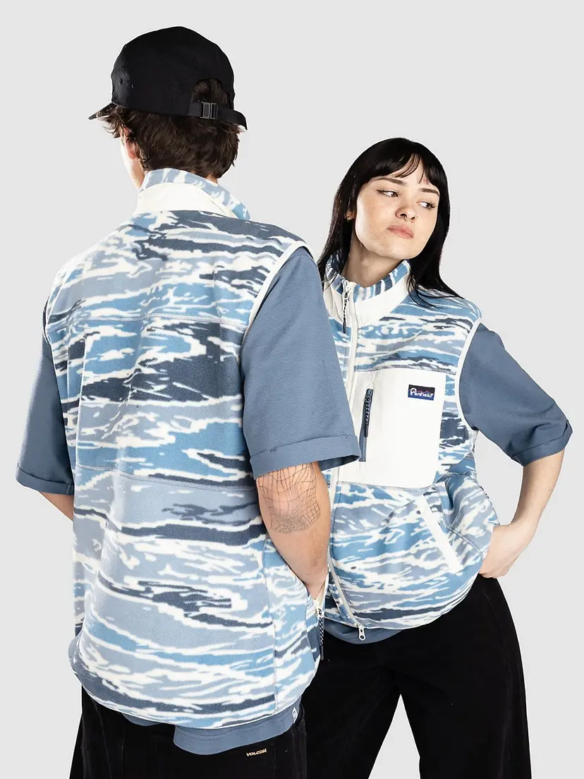 Penfield Penfield The Bay Jacquard Microfleece Vest blå