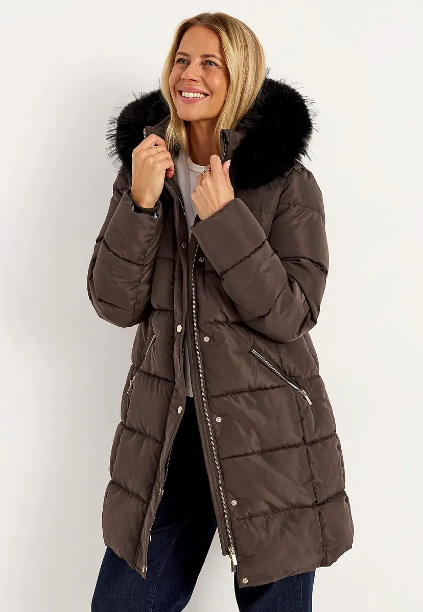 Cellbes of Sweden Varm-foret jakke med hette