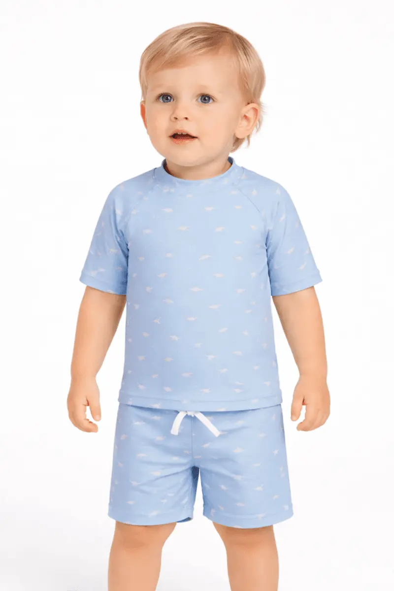 Bablegøye Bablegøye UV Badeshorts, Dusty Blue (UPF 50+)