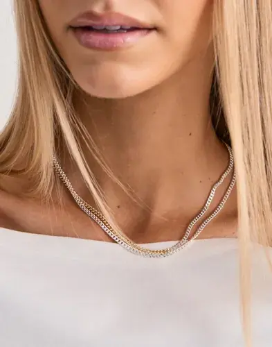 Pilgrim Pilgrim - Sølv - Inner 2-in-1 Set Necklaces