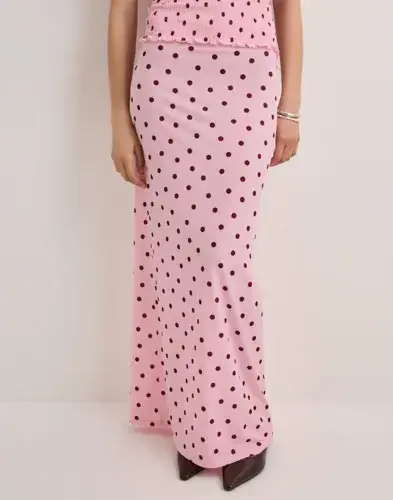 Nelly Nelly - Multi/Mønstrete - Cute Sheer Maxi Skirt