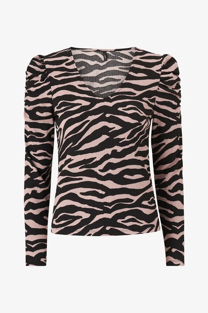 ONLY Topp onlAda L/S Top Jrs - Beige