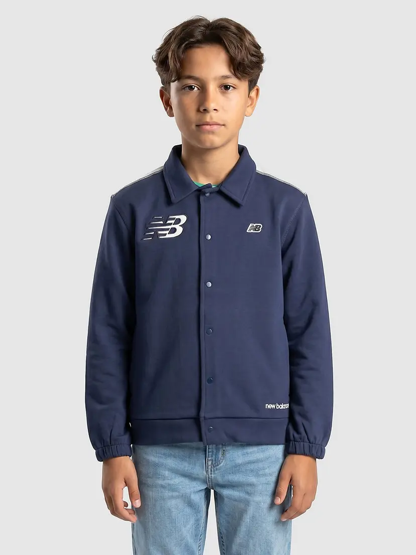New Balance New Balance Premium Bomber Kids Jakke blå