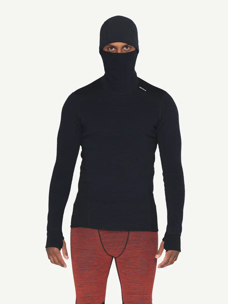 Devold Devold - Reverso Merino Hoodie Herre - Large - Blå