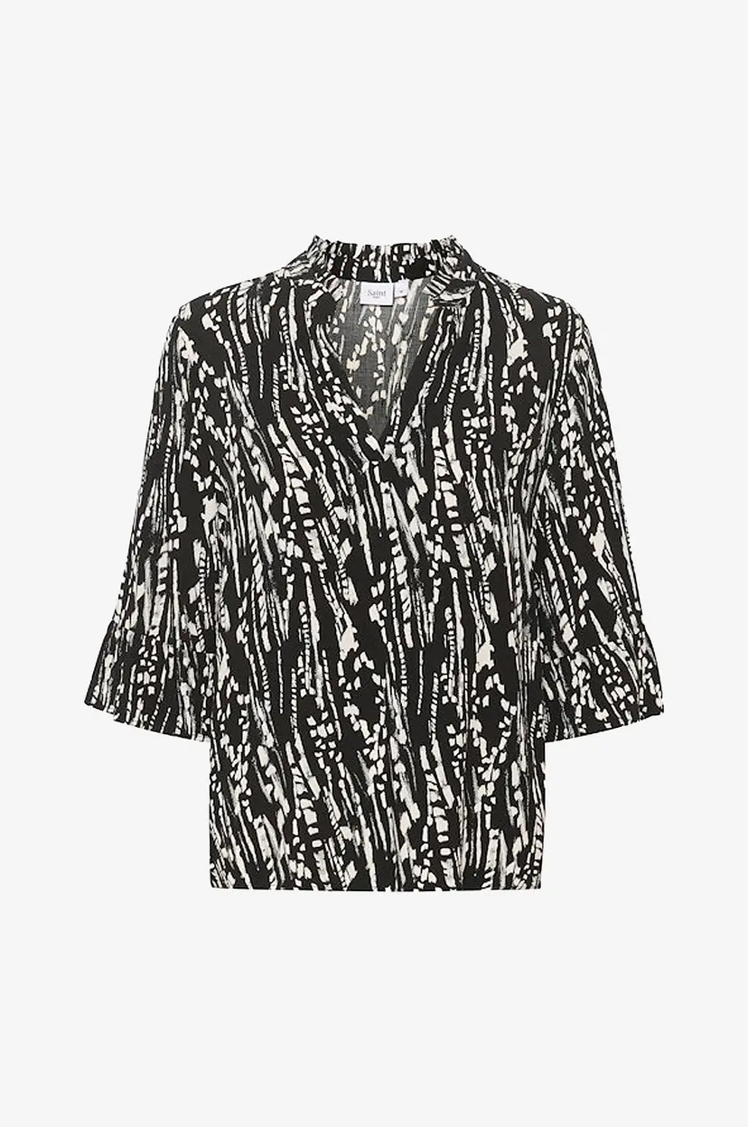 Saint Tropez Bluse UedaSZ Blouse - Svart