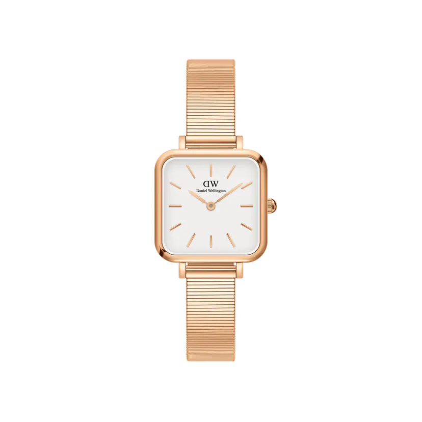 Daniel Wellington Rose Gold 22x22mm Watch Quadro Studio | DW
