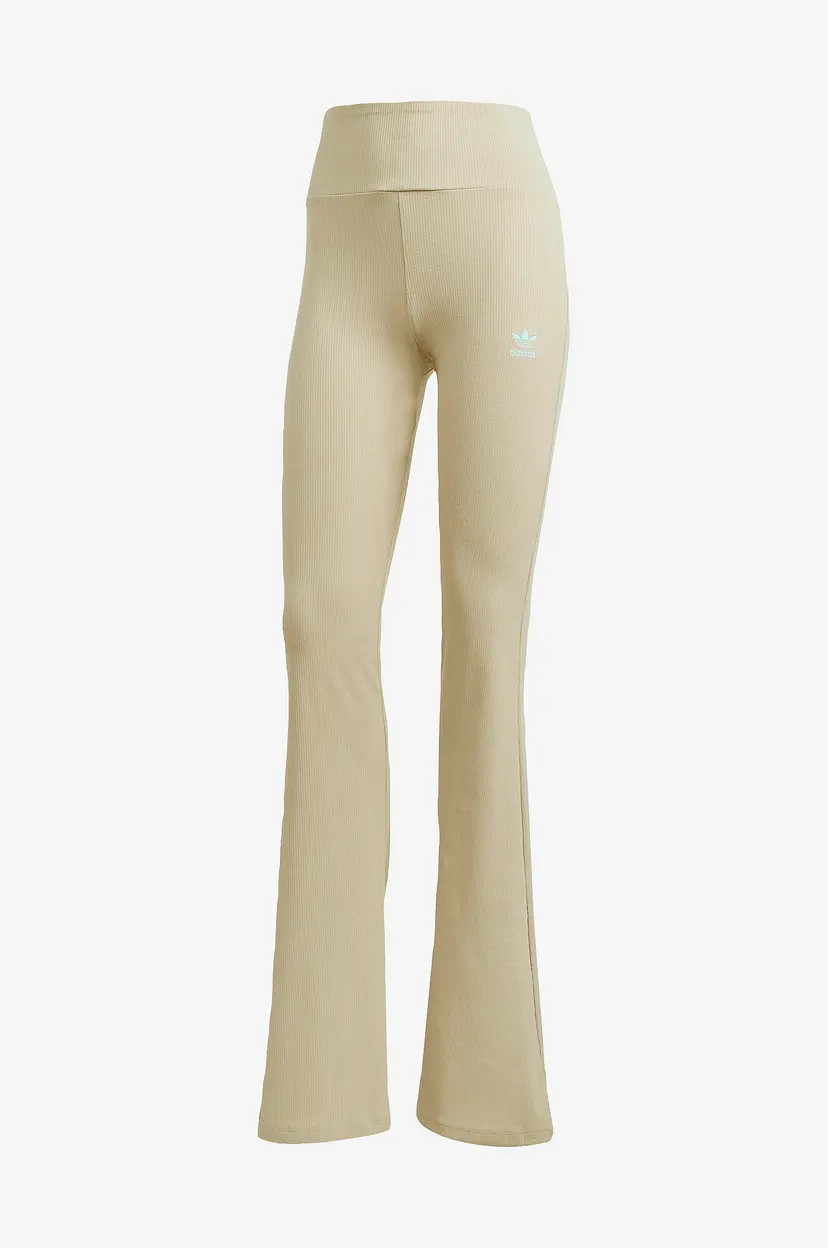 Adidas Originals Tights Essentials Rib Flared Tights - Beige