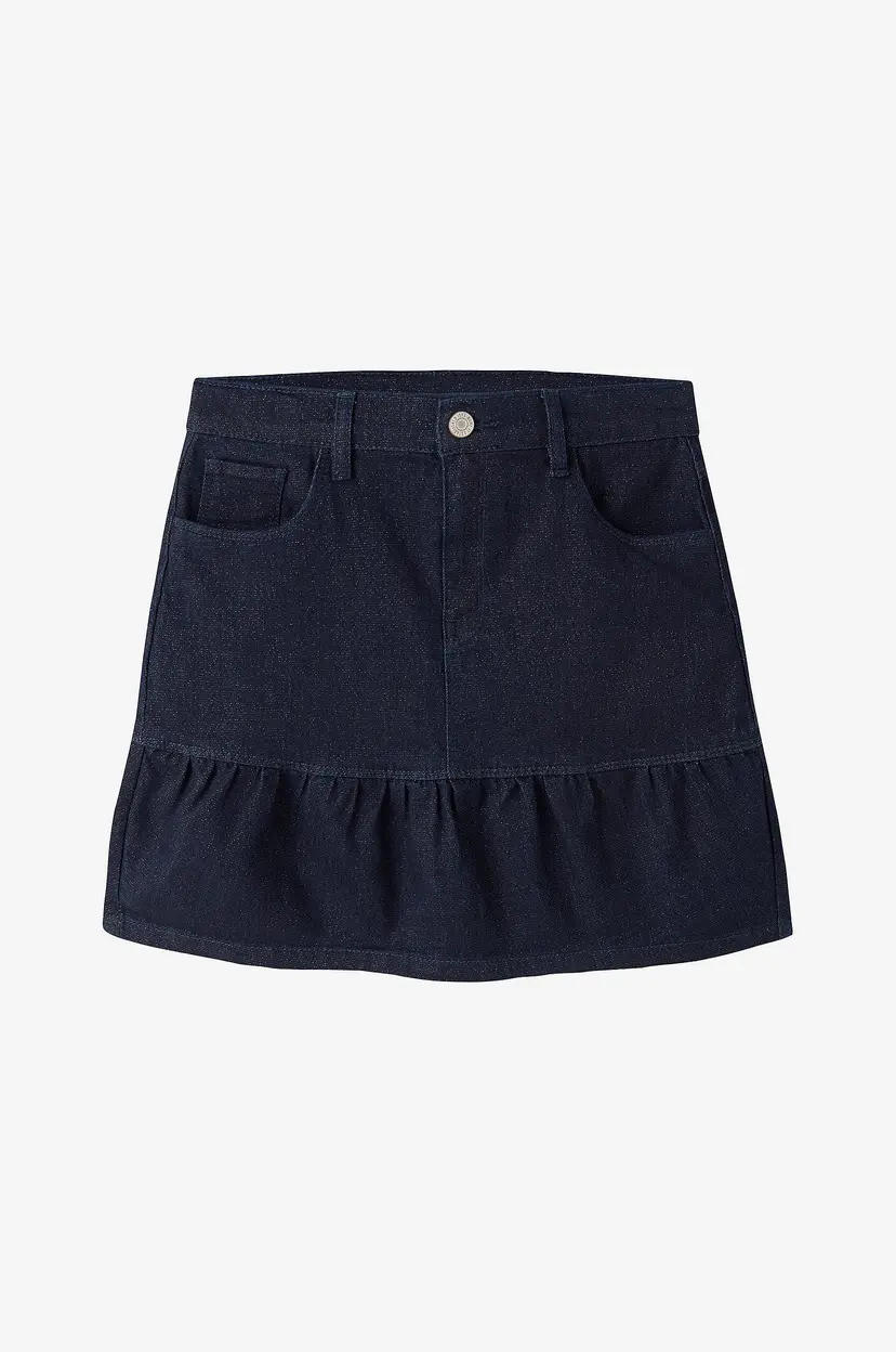 NAME IT Denim skjørt Nkfliv Dnm Glitter Skirt - Blå