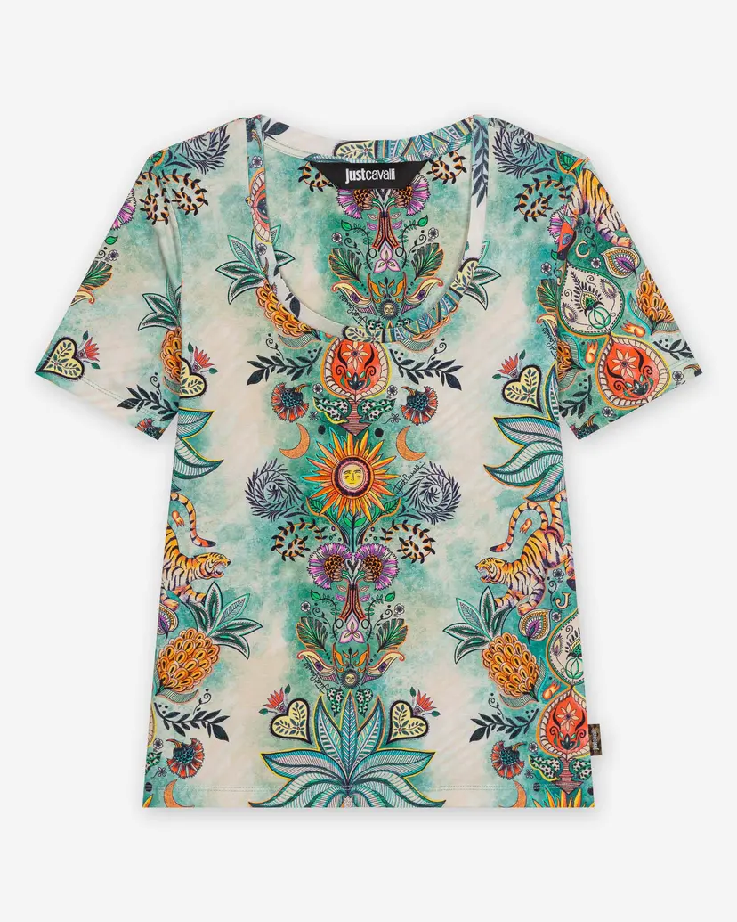 Just Cavalli Just Cavalli Allover Print Multicolour T-shirt