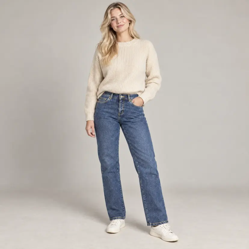 T-Shirten.dk Jeans, regular fit - Classic blue til kvinder - 34