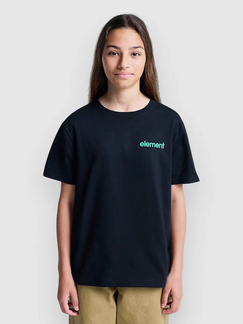 Element Element Stone Age Kids T-skjorte svart