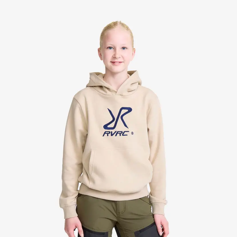 RevolutionRace RVRC Hoodie Teens Oatmeal/Navy
