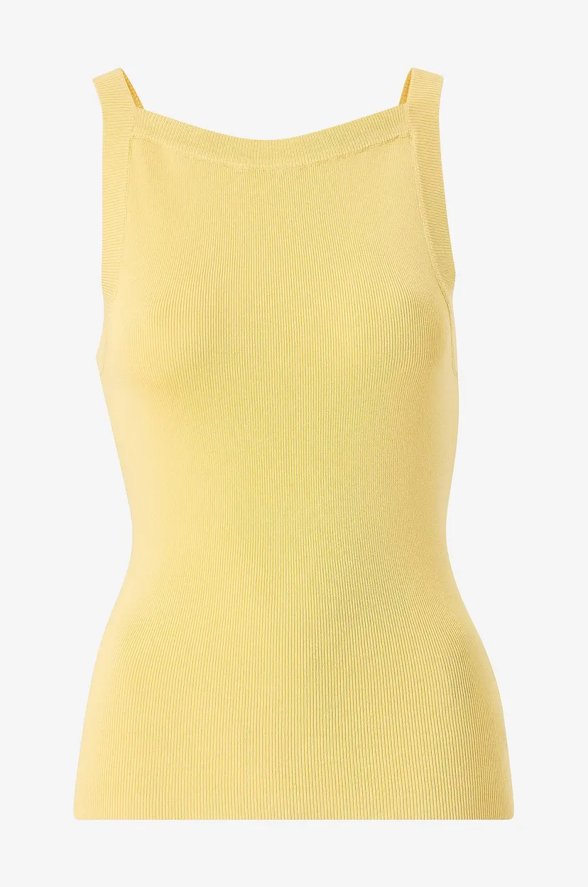 Gina Tricot Singlet Knitted singlet - Gul