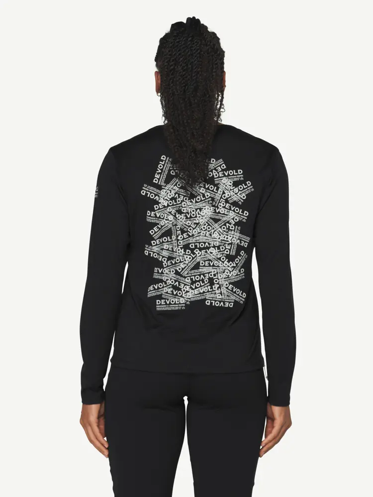 Devold Devold - Active Stamp Long Sleeves Dame - Large - Svart