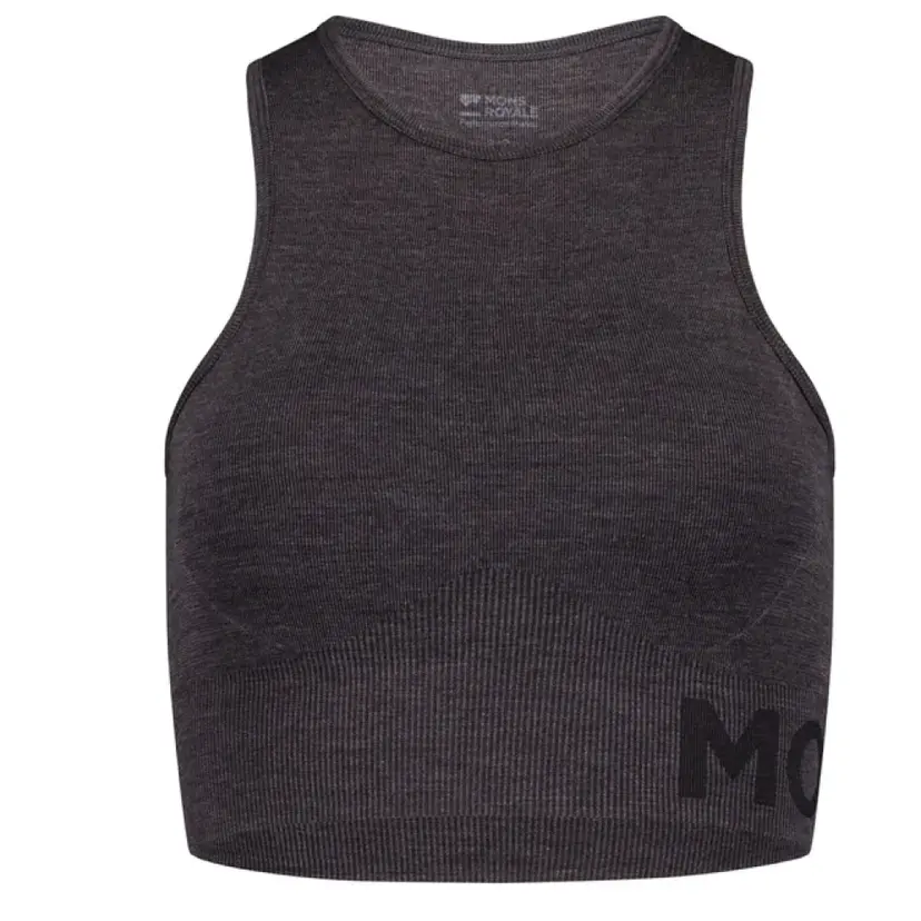 Mons Royale Mons Royale Solace Merino Seamless Tank Forged Iron