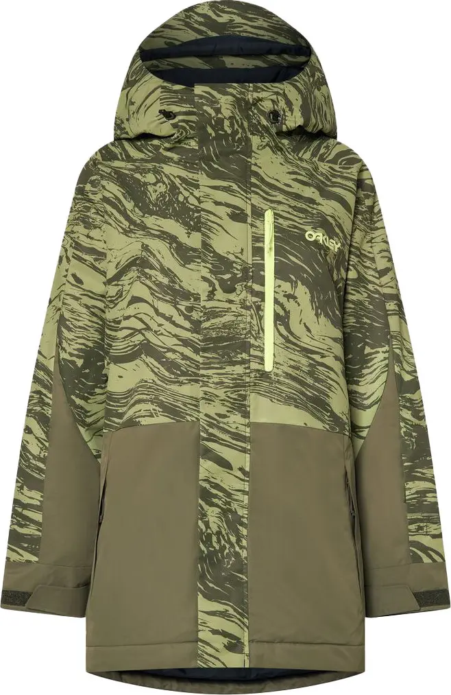 Oakley Oakley Women's Tnp Tbt Insulated Jacket Duality Swirl Dbl Green