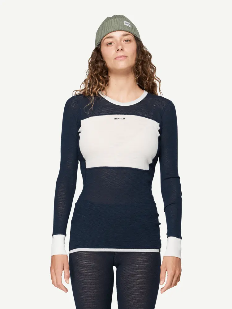 Devold Devold - Wool Mesh 190 Ulltrøye Dame - Large - Blå