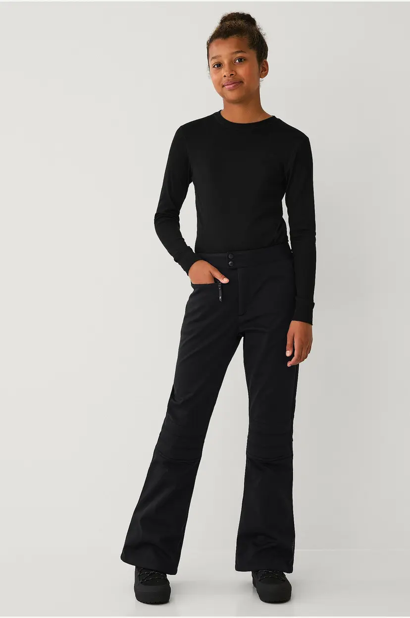 Áhkká Skibukse Softshell Ski Pants Jr - Svart