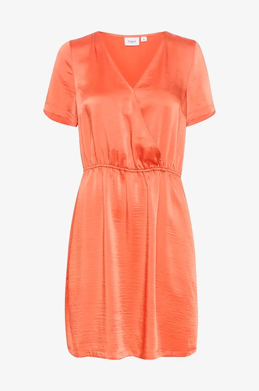 Saint Tropez Kjole Dinnesz SS Dress - Orange