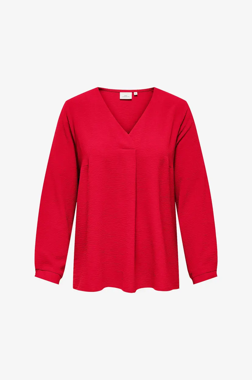 Only Carmakoma Bluse carMetta - Rød