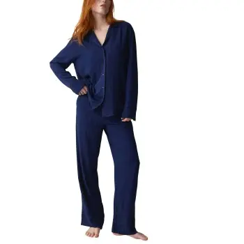 Triumph Triumph Amourette Jacquard PW Pyjama Set Marine viskose 36 Dame