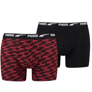 Puma Puma 2P Men Formstrip Boxer Rød bomull Large Herre