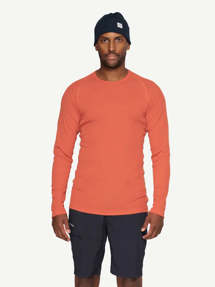 Devold Devold - Adventure Merino 190 Ulltrøye Herre - Large - Oransje