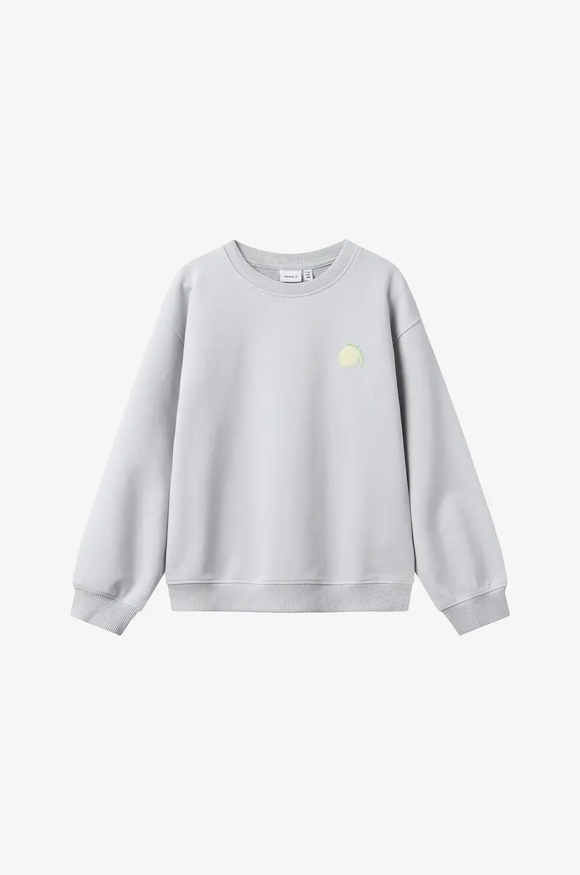 NAME IT Collegegenser nkfBolade LS Nreg Sweat Unb Box - Grå