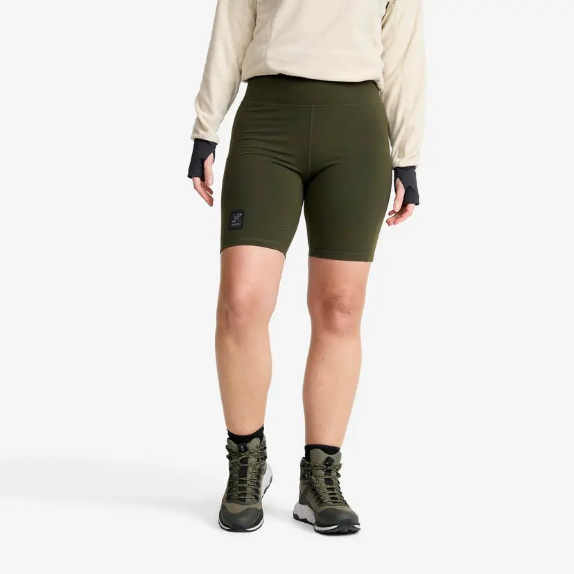 RevolutionRace Summit Short Tights Dame Rosin Green