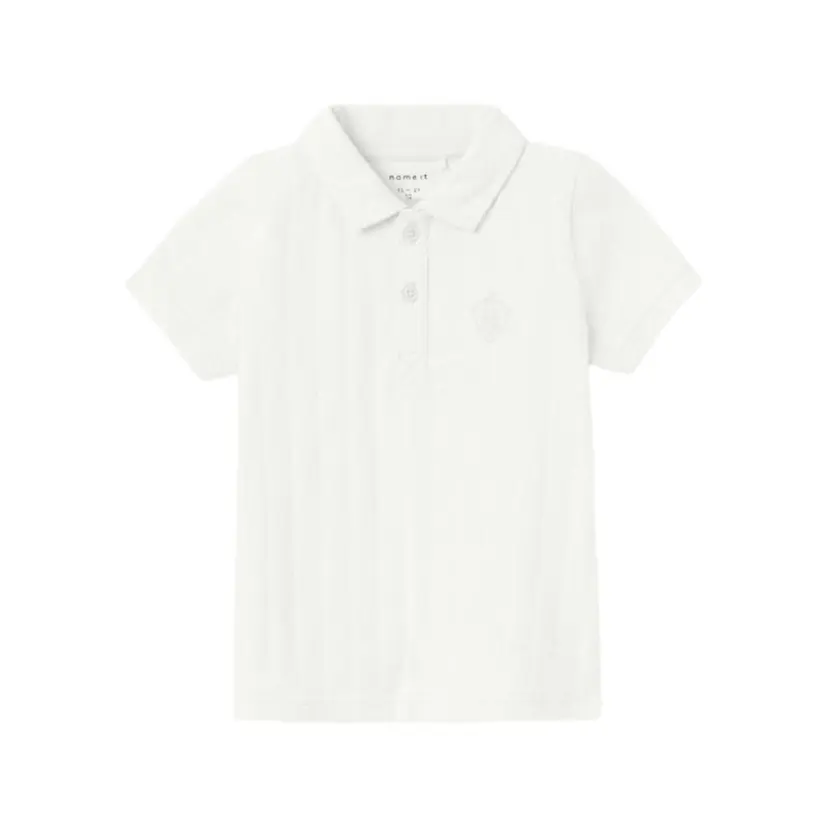 NAME IT Name It - T-skjorte Polo Fen Bright White