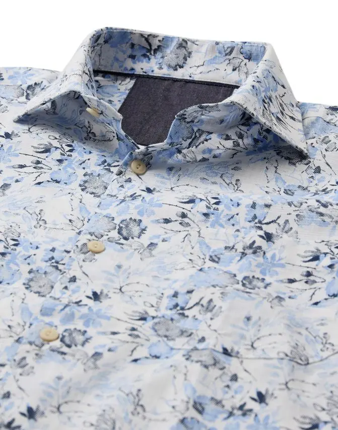 Black Blue Shirt l/s regular fit