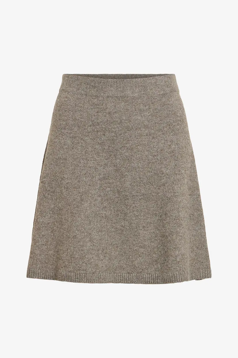 Vila Skjørt viAylin Short Knit Skirt/pb - Grå