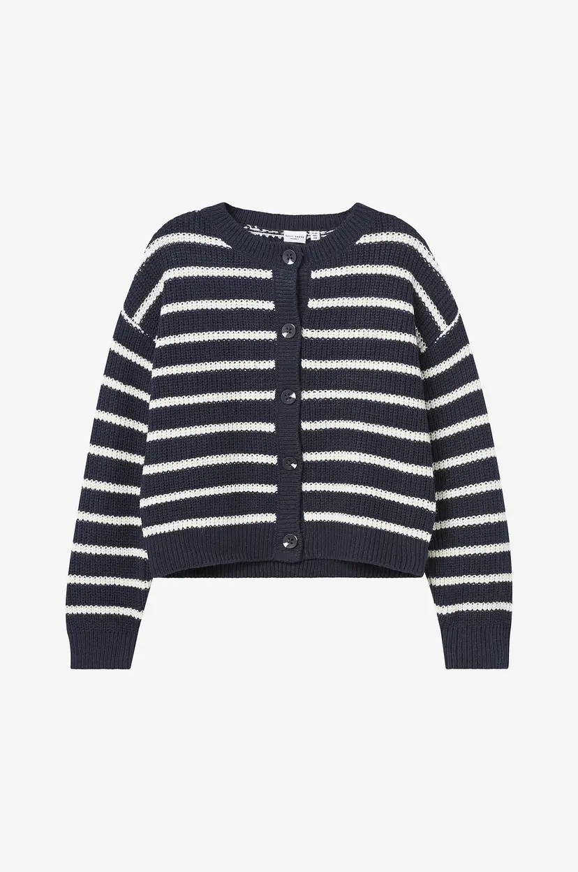 NAME IT Kardigan nkfVeronja LS Boxy Knit Card - Blå