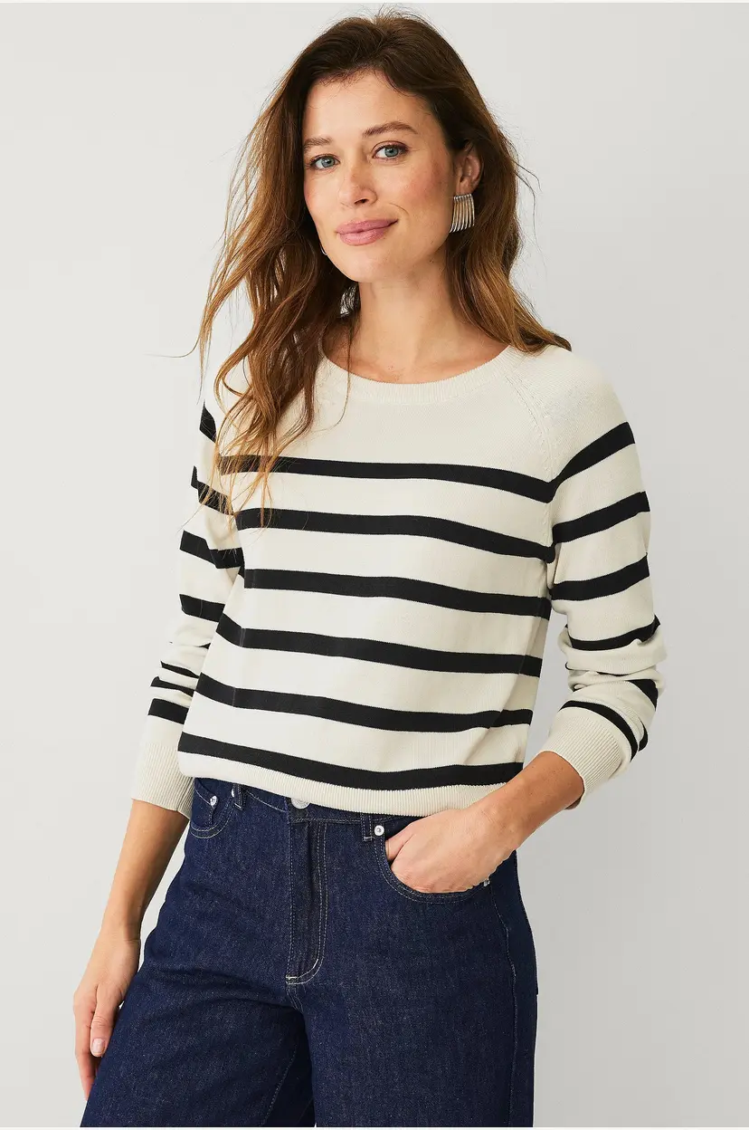 Ellos Collection Finstrikket pullover - Beige