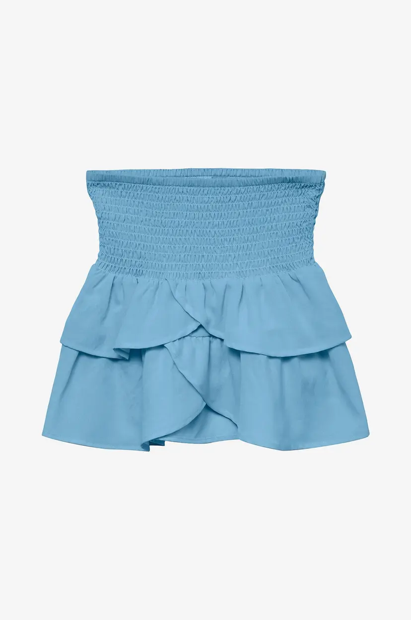 Vero Moda Girl Skjørt vmEmma Smock Layer Short Skirt Wvn - Blå
