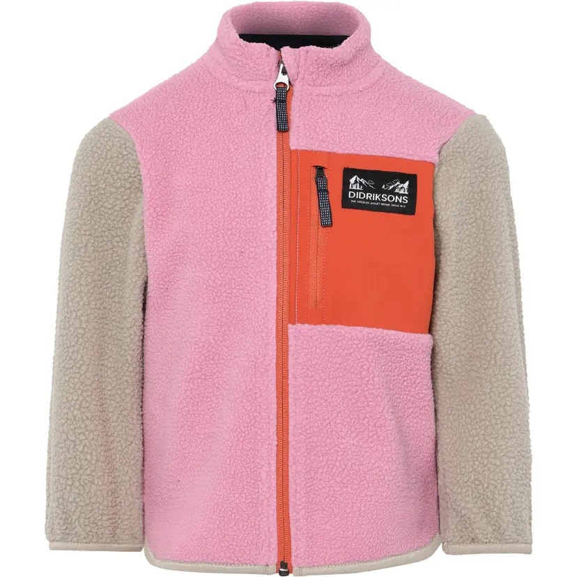 Didriksons Didriksons Anten Kids Fullzip Light Heather Pink