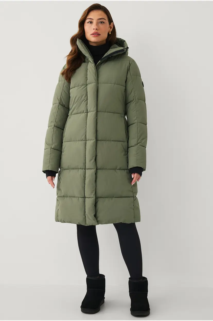 Áhkká Kåpe Warm Mid Length Parka W - Grønn