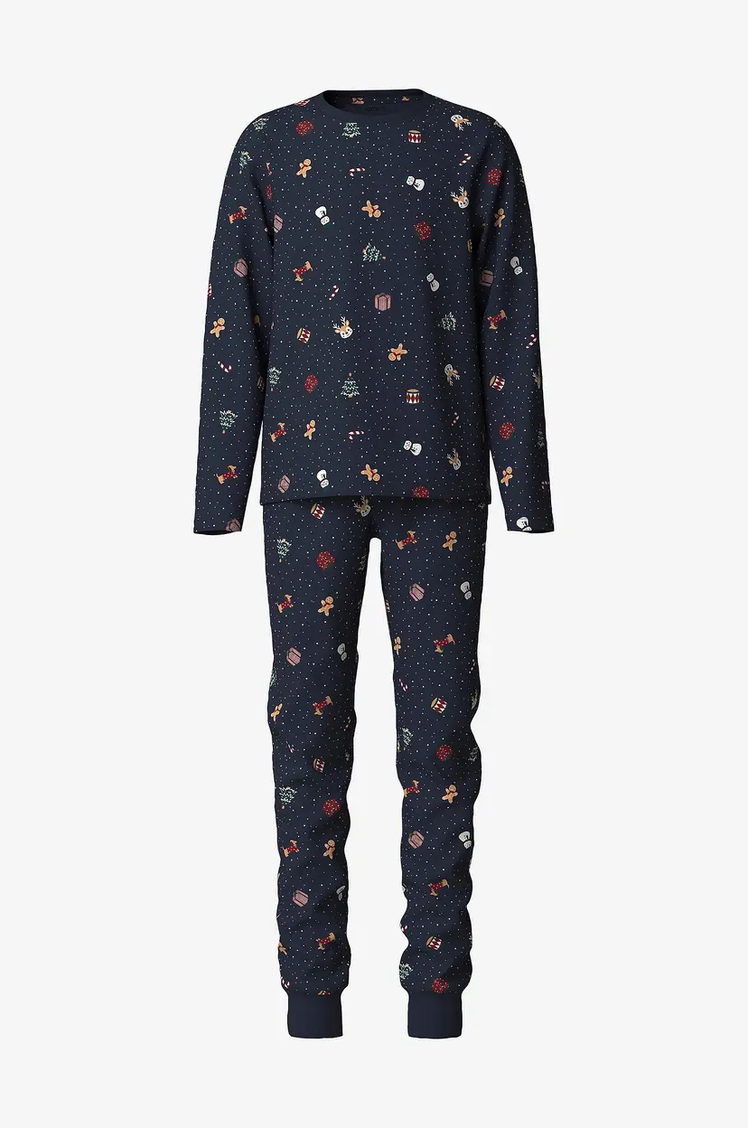 NAME IT Pysjsett nknVismas LS Nightset - Blå