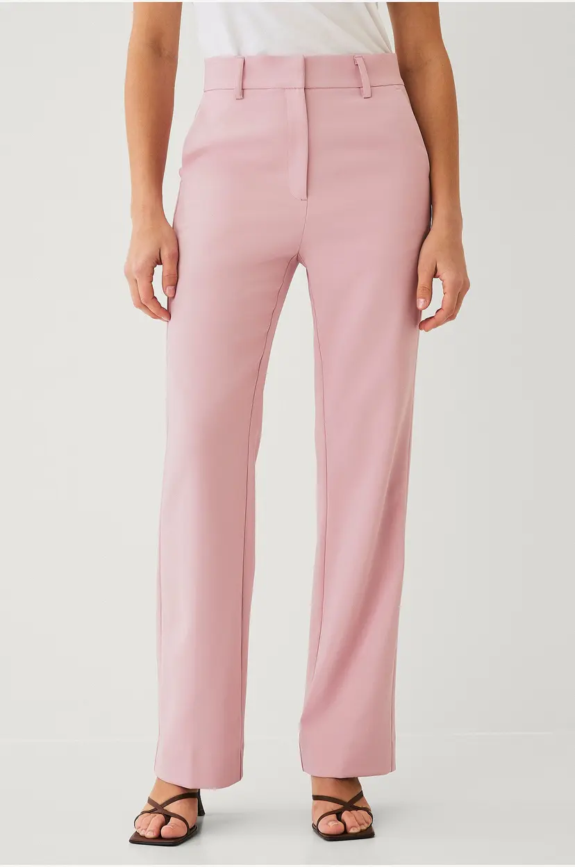 Ellos Collection Dressbukser med høy midje - Rosa