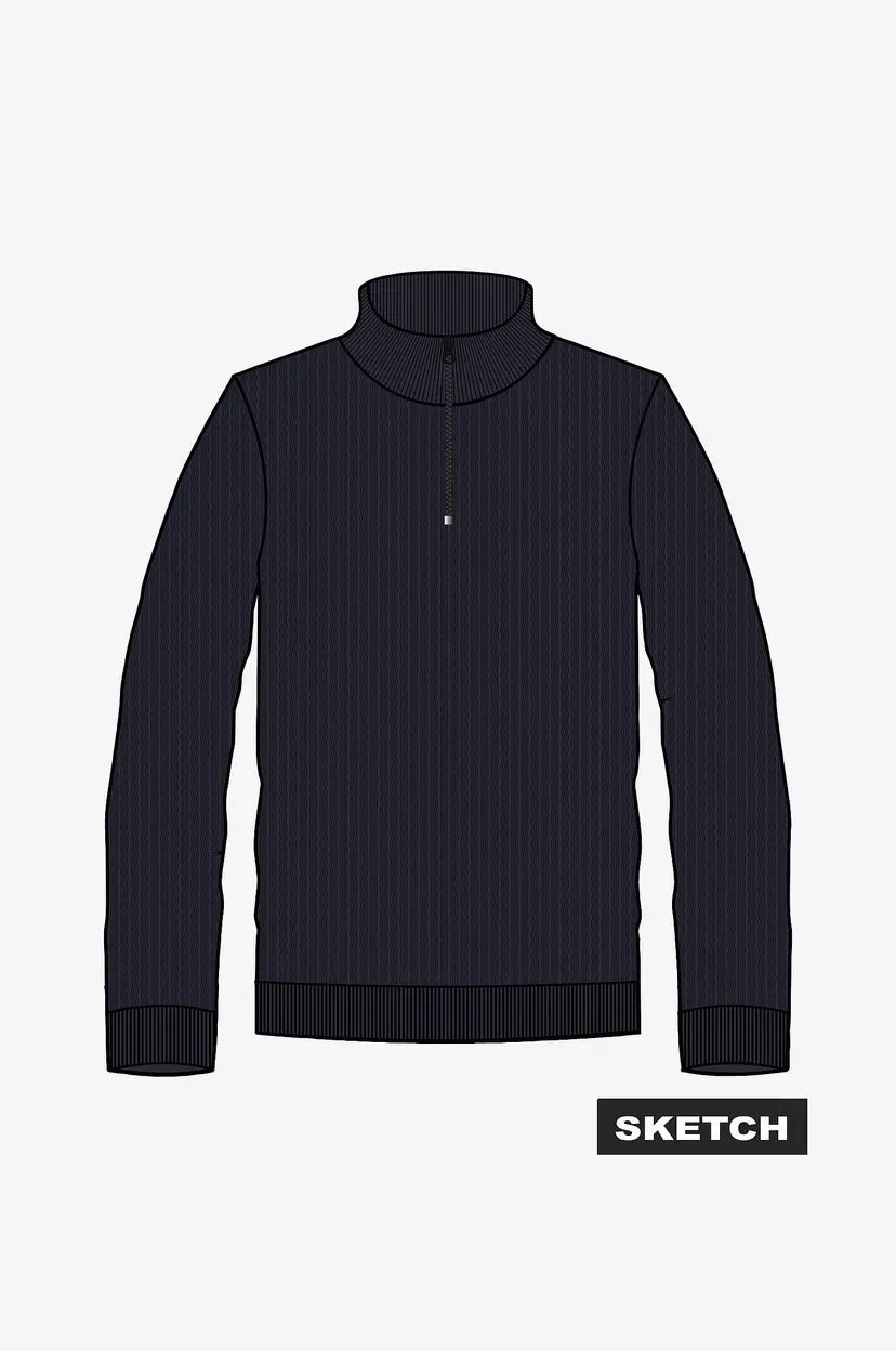 Jack & Jones Junior Polohals jprBlubarkley Knit Half Zip Jnr - Blå